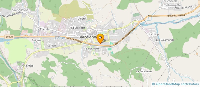 localisation de l'entreprise COPROPRIETE LES MELEZES D  BARCELONNETTE