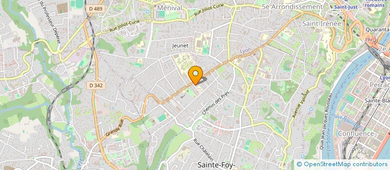 localisation de l'entreprise COPROPRIETE LES MESANGES  SAINTE-FOY-LES-LYON