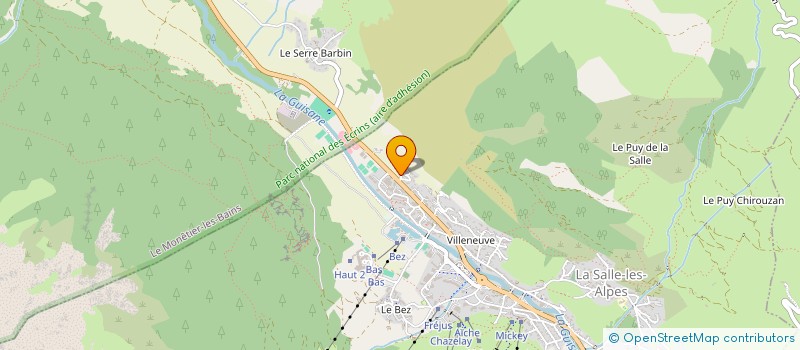 localisation de l'entreprise COPROPRIETE LES MESANGES  LA SALLE-LES-ALPES