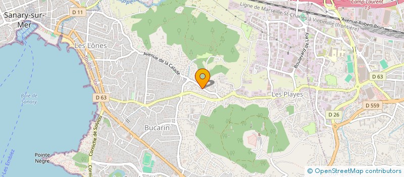 localisation de l'entreprise COPROPRIETE LES MIMOSAS à SIX-FOURS-LES-PLAGES