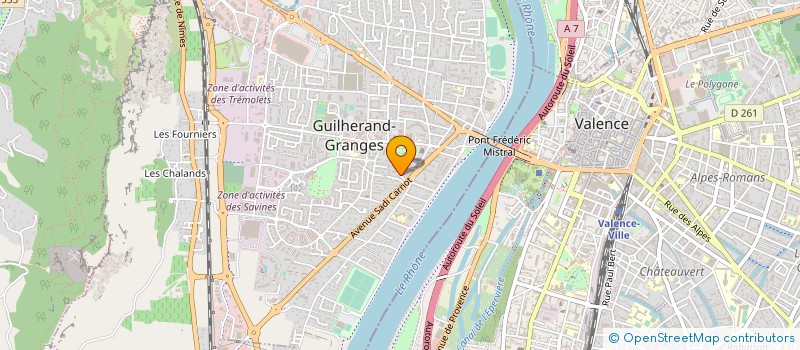 localisation de l'entreprise COPROPRIETE LES MOUETTES  GUILHERAND-GRANGES