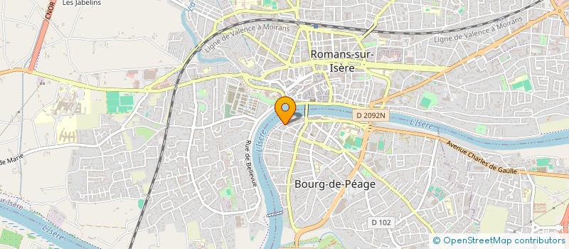 localisation de l'entreprise COPROPRIETE LES MOUETTES  BOURG-DE-PEAGE