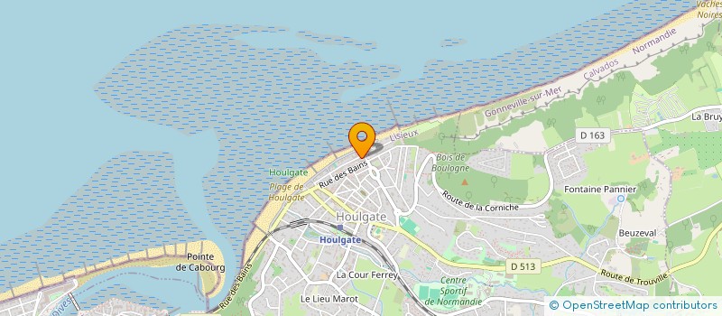 localisation de l'entreprise COPROPRIETE  LES MOUETTES   HOULGATE  HOULGATE