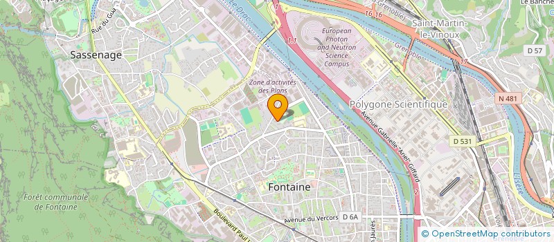 localisation de l'entreprise COPROPRIETE LES MURIERS  FONTAINE