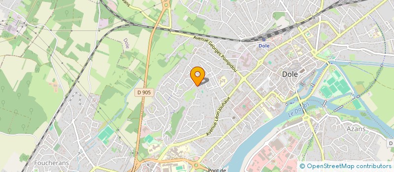 localisation de l'entreprise COPROPRIETE LES NOCHES  DOLE