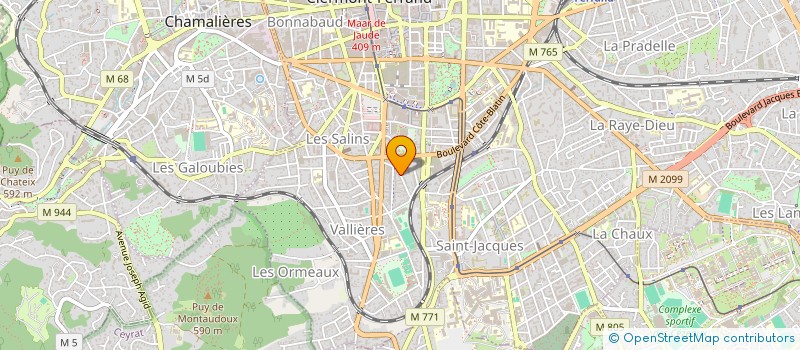 localisation de l'entreprise COPROPRIETE LES ORMEAUX  CLERMONT-FERRAND