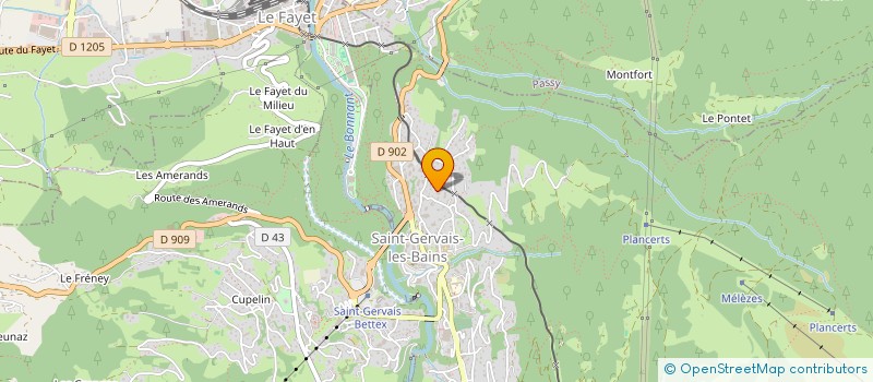 localisation de l'entreprise COPROPRIETE LES ORMEAUX  SAINT-GERVAIS-LES-BAINS