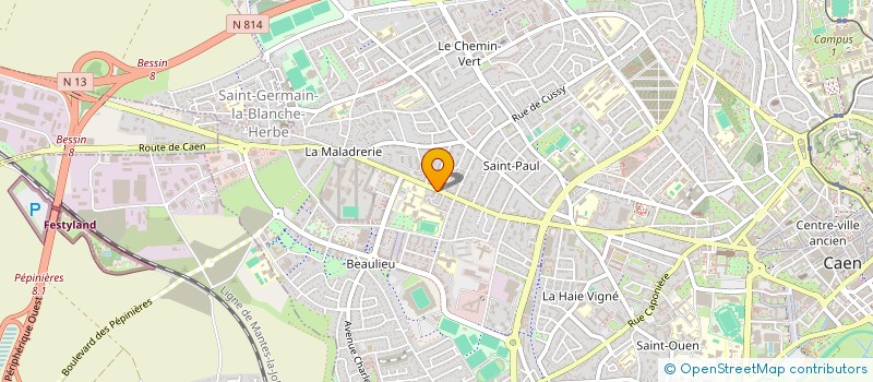 localisation de l'entreprise COPROPRIETE LES PEPINIERES à CAEN