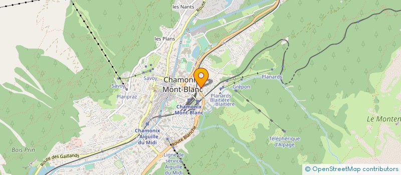 localisation de l'entreprise COPROPRIETE LES PERIADES  CHAMONIX-MONT-BLANC