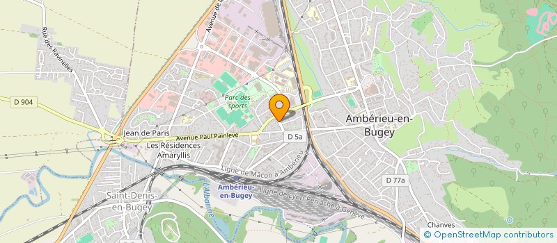 localisation de l'entreprise COPROPRIETE LES PEROUSES à AMBERIEU-EN-BUGEY