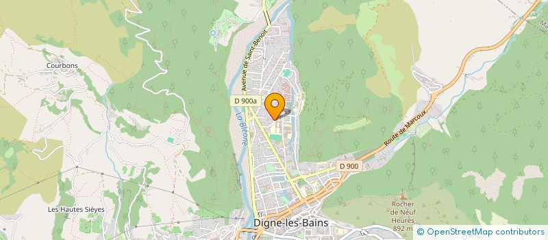 localisation de l'entreprise COPROPRIETE LES PEUPLIERS à DIGNE-LES-BAINS