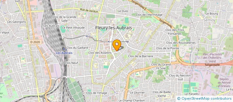 localisation de l'entreprise COPROPRIETE LES PEUPLIERS à FLEURY-LES-AUBRAIS