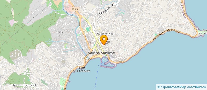 localisation de l'entreprise COPROPRIETE LES PINS DORES à SAINTE-MAXIME