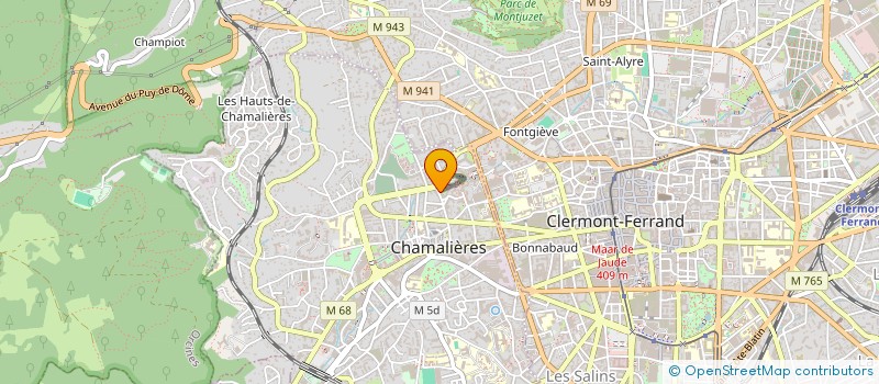 localisation de l'entreprise COPROPRIETE LES PLATANES  CHAMALIERES