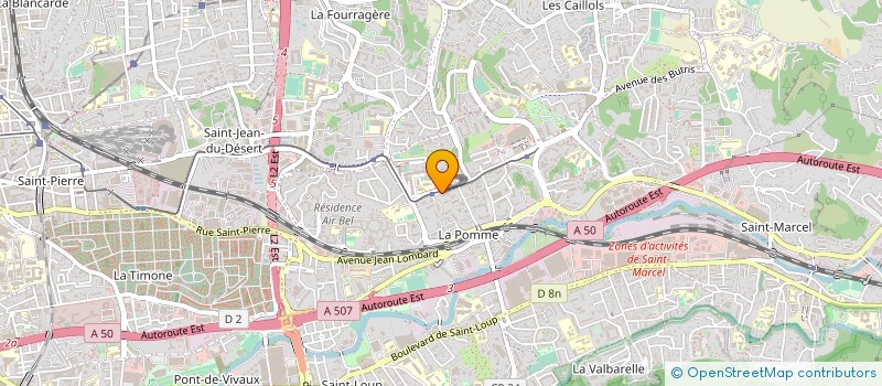 localisation de l'entreprise COPROPRIETE LES PLATANES I à MARSEILLE
