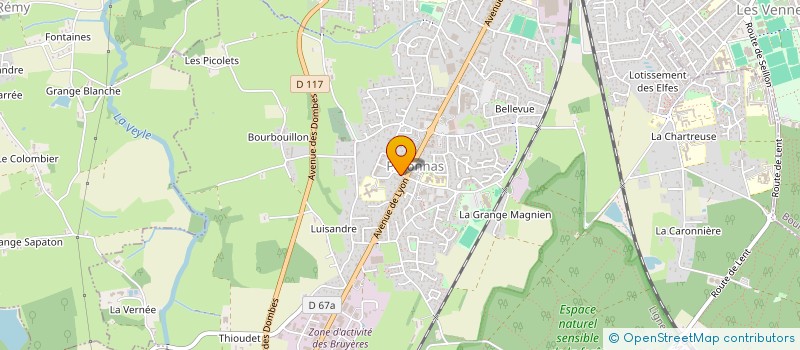 localisation de l'entreprise COPROPRIETE  LES PRIMEVERES  PERONNAS