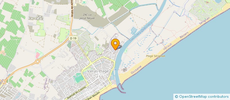 localisation de l'entreprise COPROPRIETE LES RECANETTES  VALRAS-PLAGE