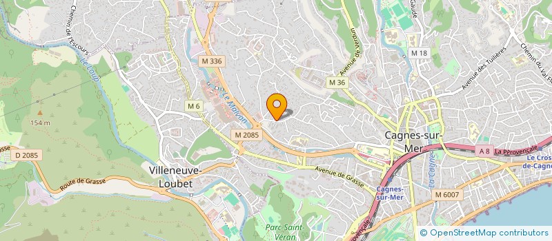 localisation de l'entreprise COPROPRIETE LES RESIDENCES DE FRANCE  CAGNES-SUR-MER