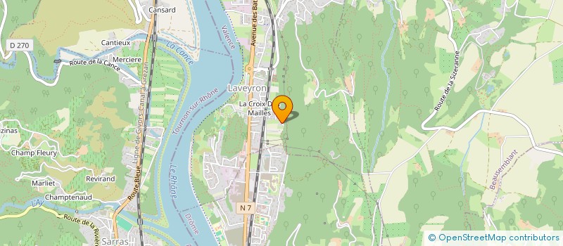 localisation de l'entreprise COPROPRIETE LES RIOUX III  SAINT VALLIER