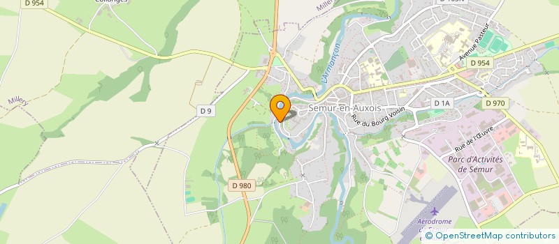 localisation de l'entreprise COPROPRIETE  LES RIVES D'ARMANCON  SEMUR-EN-AUXOIS