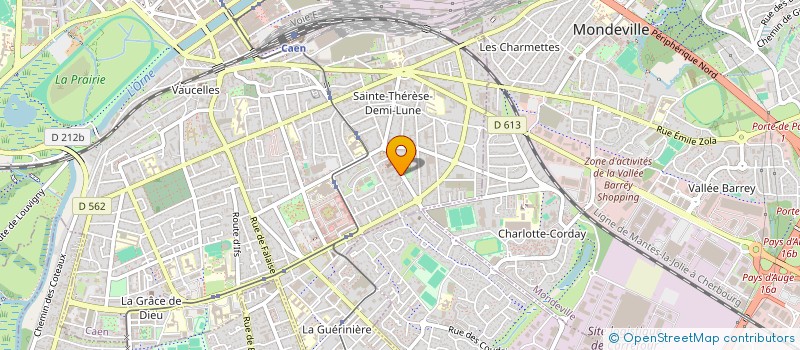 localisation de l'entreprise COPROPRIETE LES ROSES à CAEN