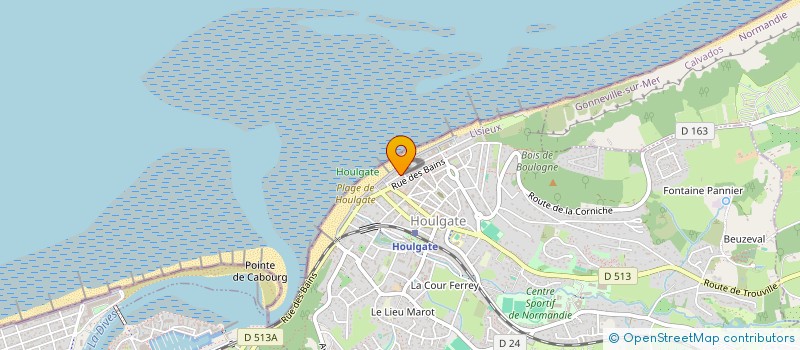 localisation de l'entreprise COPROPRIETE LES SABLES D'OR  HOULGATE