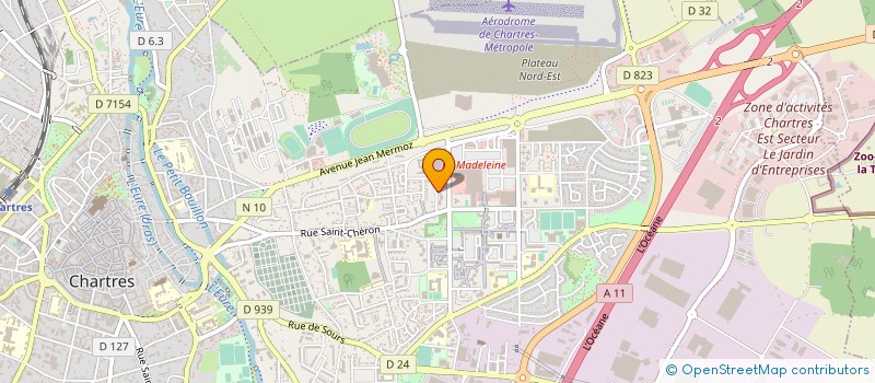 localisation de l'entreprise COPROPRIETE LES SABLONS à CHARTRES