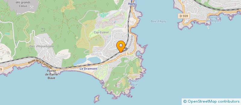 localisation de l'entreprise COPROPRIETE LES SANGLIERS à SAINT-RAPHAEL
