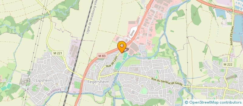 localisation de l'entreprise COPROPRIETE LES SAULES  FEGERSHEIM