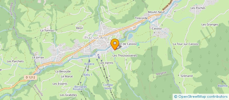 localisation de l'entreprise COPROPRIETE LES SORBIERS  MEGEVE