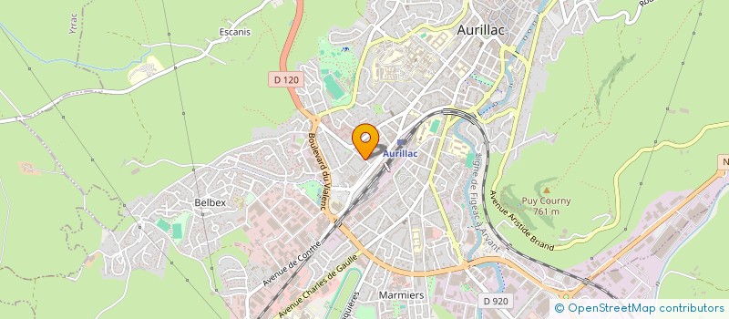 localisation de l'entreprise COPROPRIETE LES TAMARIS à AURILLAC