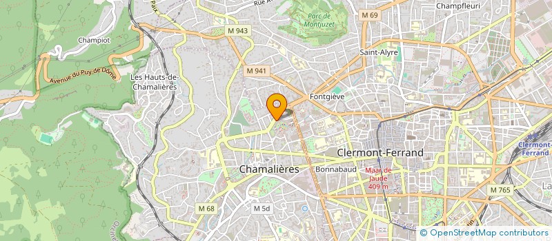 localisation de l'entreprise COPROPRIETE LES TERRASSES 3  CHAMALIERES