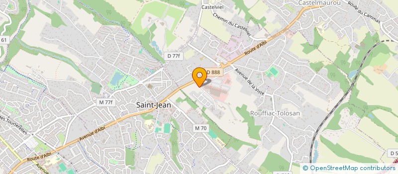 localisation de l'entreprise COPROPRIETE LES TERRASSES DE CHARLARY  ROUFFIAC-TOLOSAN