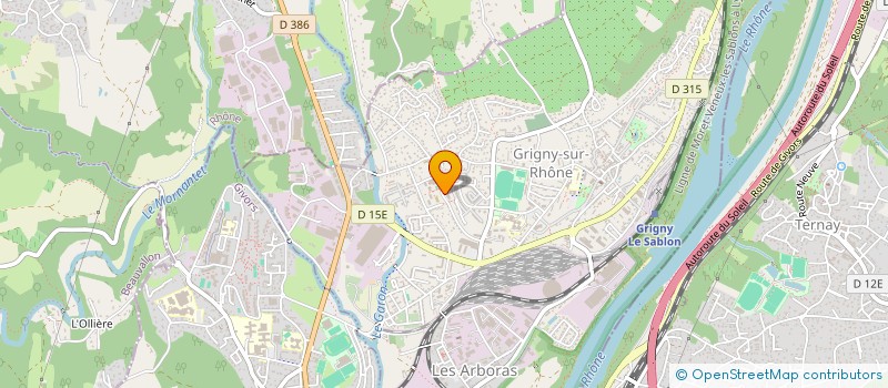 localisation de l'entreprise COPROPRIETE LES TERRASSES DE GRIGNY  GRIGNY