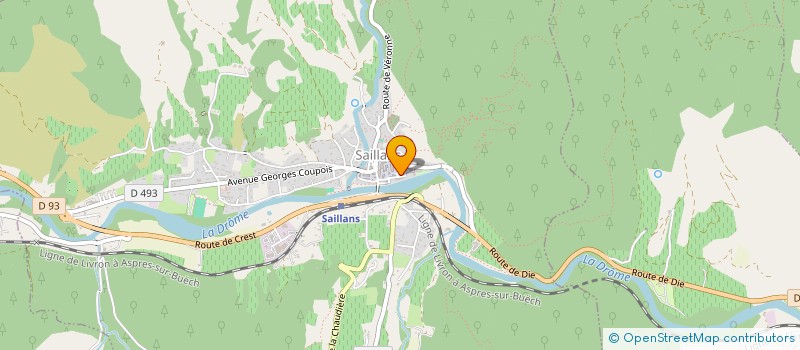 localisation de l'entreprise COPROPRIETE LES TERRASSES DE LA DROME  SAILLANS