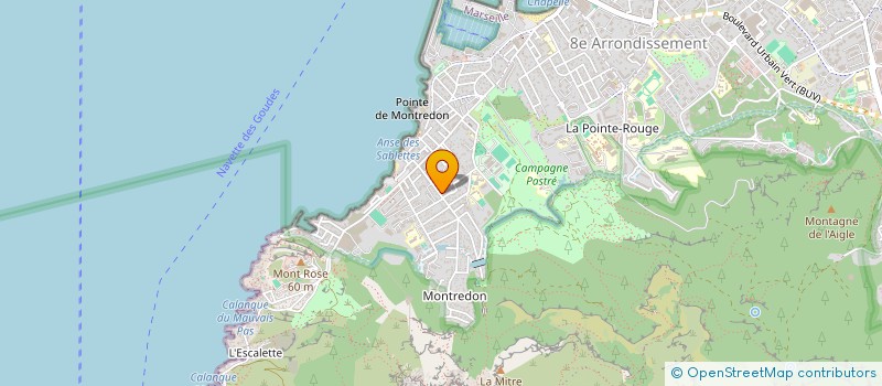localisation de l'entreprise COPROPRIETE LES TERRASSES DE MONTREDON à MARSEILLE