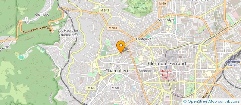 localisation de l'entreprise COPROPRIETE LES TERRASSES I  CHAMALIERES