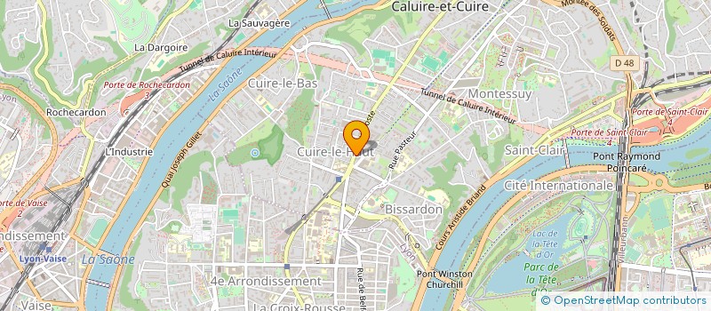 localisation de l'entreprise COPROPRIETE  LES THUYAS à CALUIRE ET CUIRE