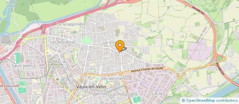 localisation de l'entreprise COPROPRIETE LES TILLEULS  VAULX-EN-VELIN