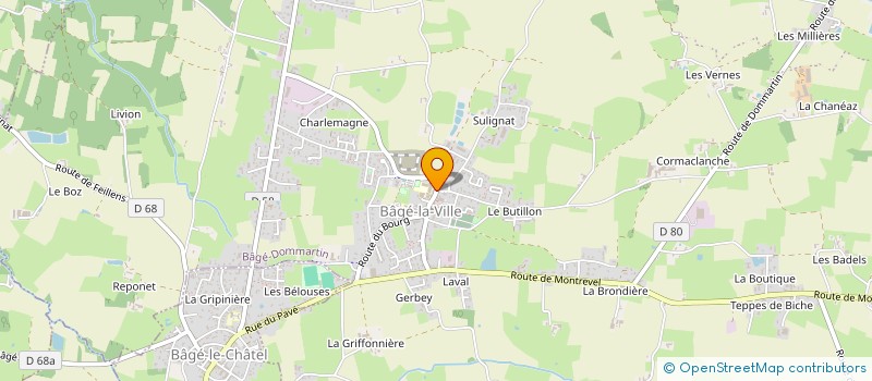 localisation de l'entreprise COPROPRIETE LES TILLEULS  BAGE-DOMMARTIN