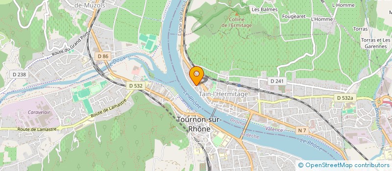 localisation de l'entreprise COPROPRIETE LES VERCANDIERES  TAIN-L'HERMITAGE