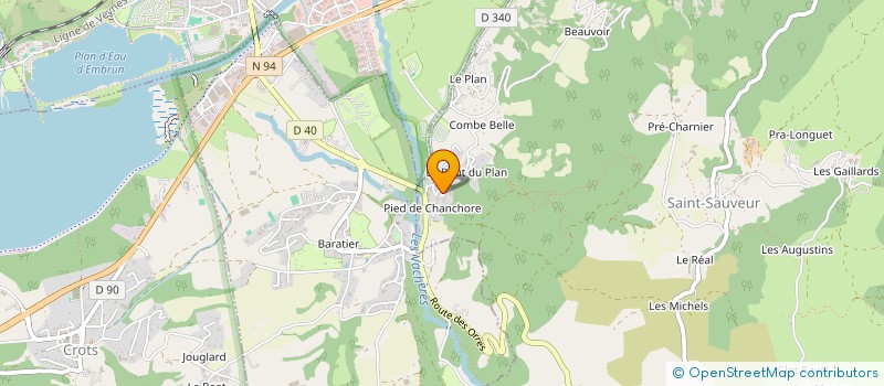 localisation de l'entreprise COPROPRIETE LES VIGNES  SAINT-SAUVEUR