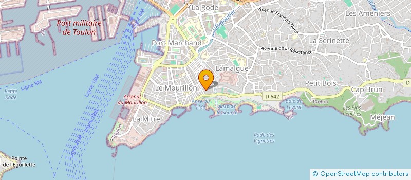 localisation de l'entreprise COPROPRIETE LES VIGNETTES à TOULON