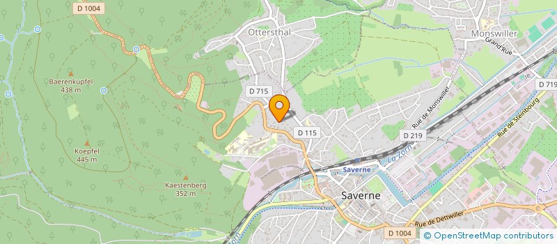 localisation de l'entreprise COPROPRIETE LES VILLAS DE LA MONTEE  SAVERNE