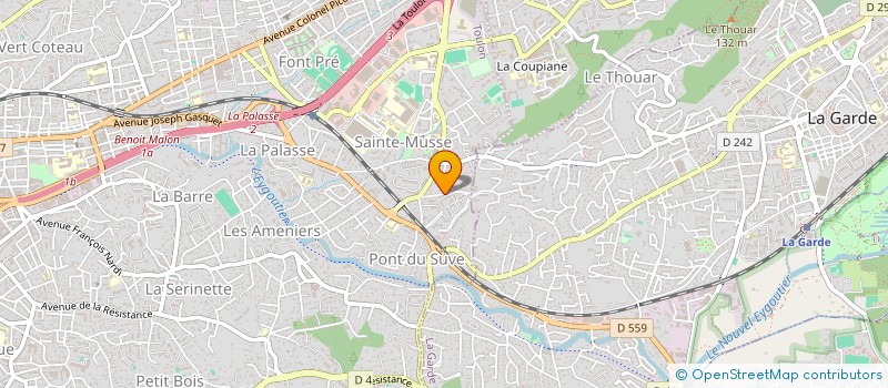 localisation de l'entreprise COPROPRIETE LICORNE  TOULON