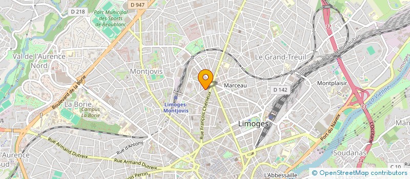localisation de l'entreprise COPROPRIETE LIMOGES-CHARENTES à LIMOGES