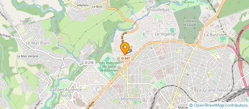 localisation de l'entreprise COPROPRIETE LIMOUSIN VAUCANSON à LIMOGES
