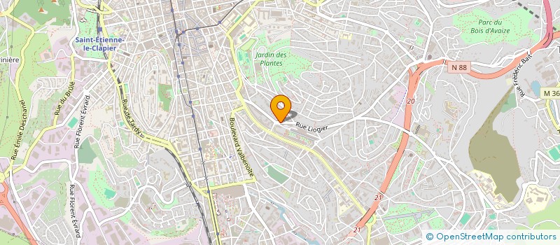 localisation de l'entreprise COPROPRIETE LIOGIER  SAINT-ETIENNE