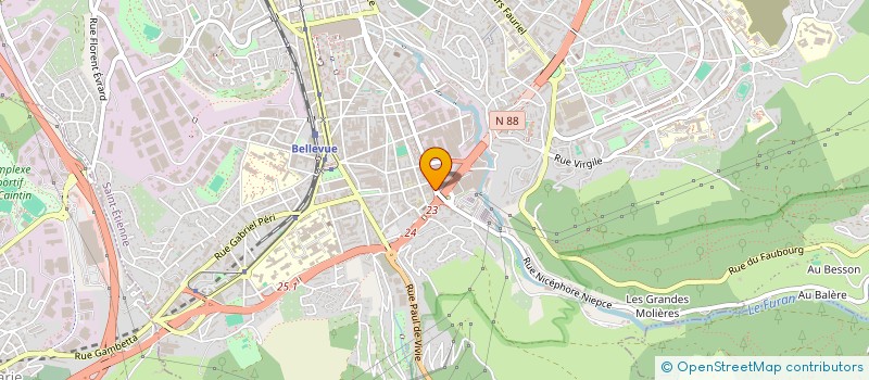 localisation de l'entreprise COPROPRIETE LONGCHAMP  SAINT-ETIENNE