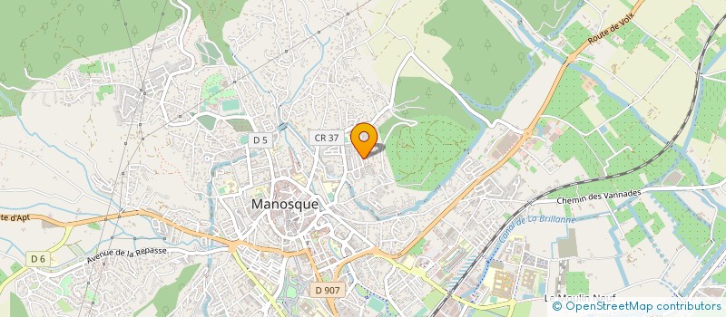 localisation de l'entreprise COPROPRIETE LOU BEN CANTOUN à MANOSQUE